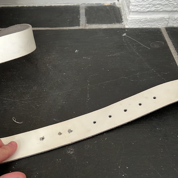 Nixon leather cream belt size L unisex - Picture 7 of 14